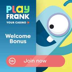 Play Frank Casino - 100 free spins and €200 free bonus gratis